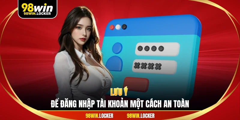 Lưu ý để đăng nhập tài khoản một cách an toàn