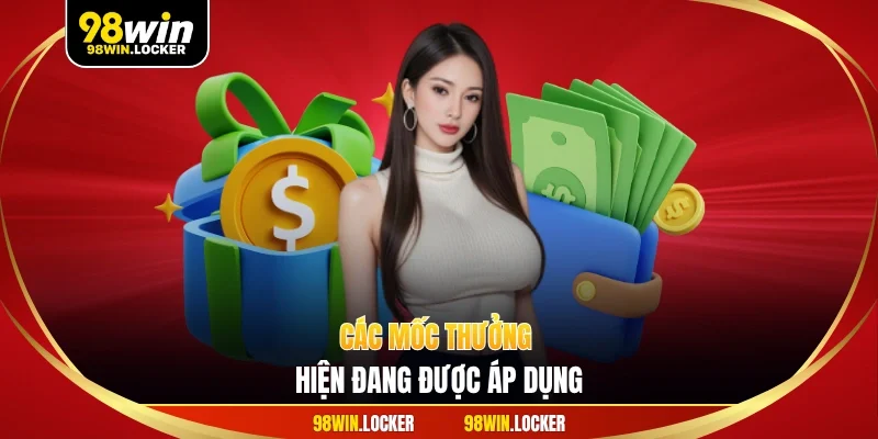 Các mốc thưởng hiện đang được áp dụng